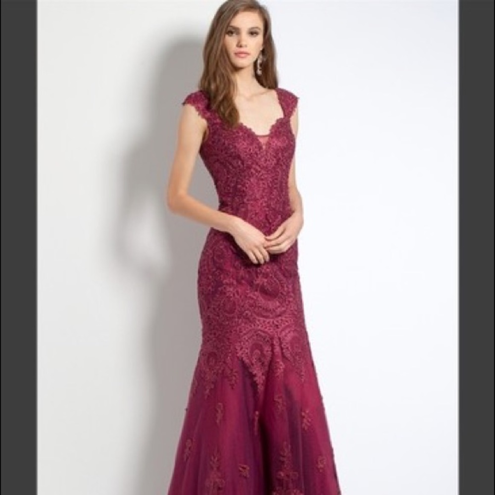 COPY - Beautiful lace evening gown brand new